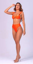 Load image into Gallery viewer, V Neck Bikini | Hot Pant Orange