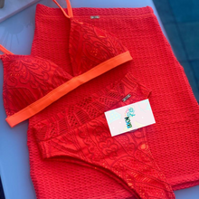 Load image into Gallery viewer, Brazilian Bikini Sie Swim Hot Pant Bottom | Orange Fluorescent