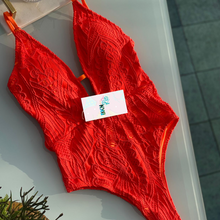 Load image into Gallery viewer, Brazilian Sexy Swimsuit | Orange Fluorescent