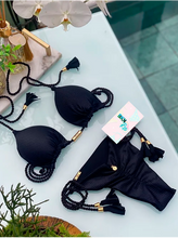 Load image into Gallery viewer, Triangle Bikini | Double Side | Black