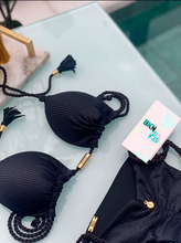 Load image into Gallery viewer, Triangle Bikini | Double Side | Black