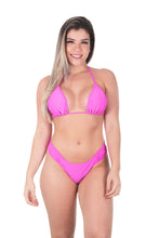 Load image into Gallery viewer, Triangle Bikini | Texture | Pink