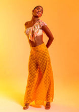 Load image into Gallery viewer, Wide Leg Cover Up Pants | Mustard | Desert Colletion
