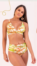Load image into Gallery viewer, Fixed Triangle Top | Hot Pants Printed Swimwear
