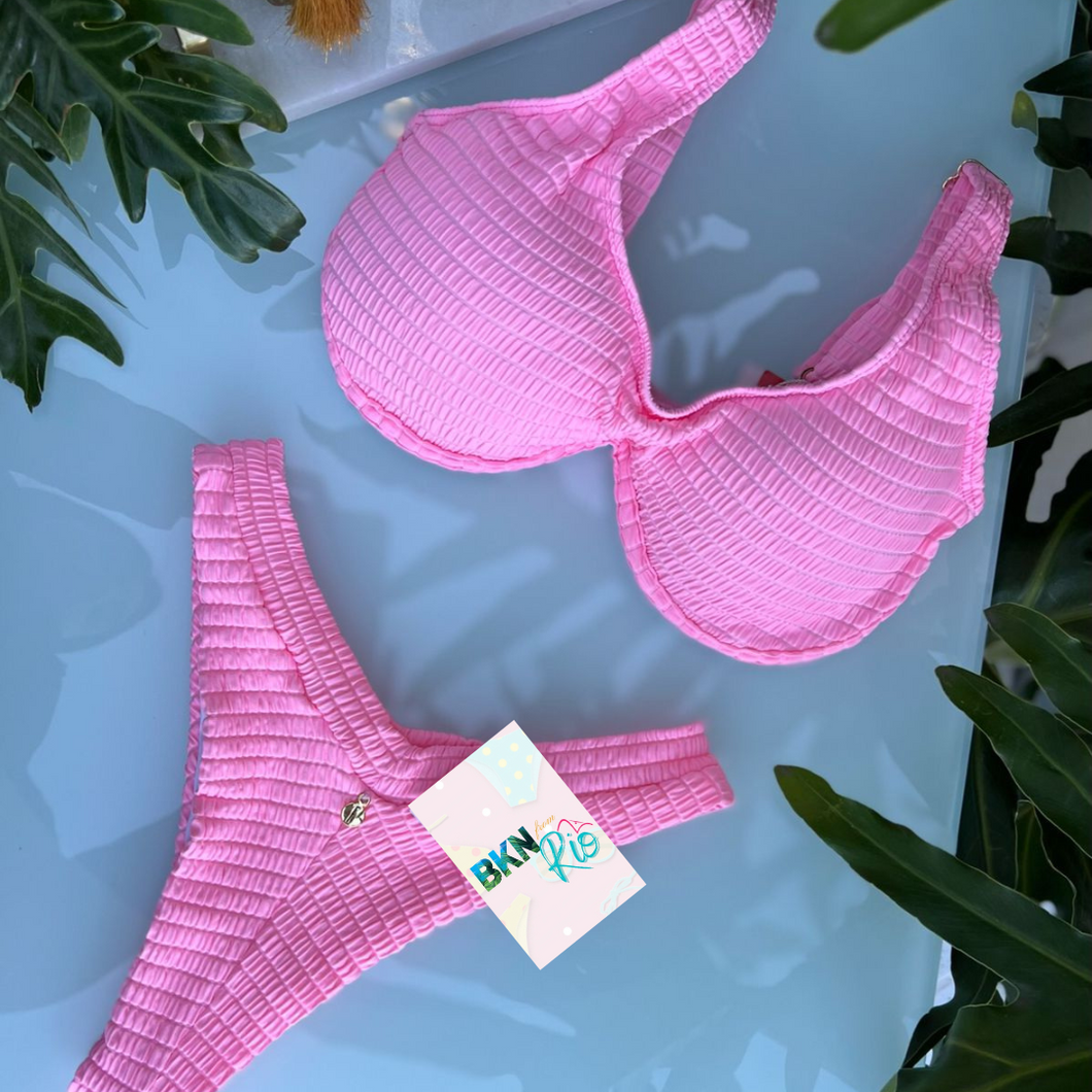 Brazilian Bikini Sie Swim Hot Pant Bottom | Light Pink