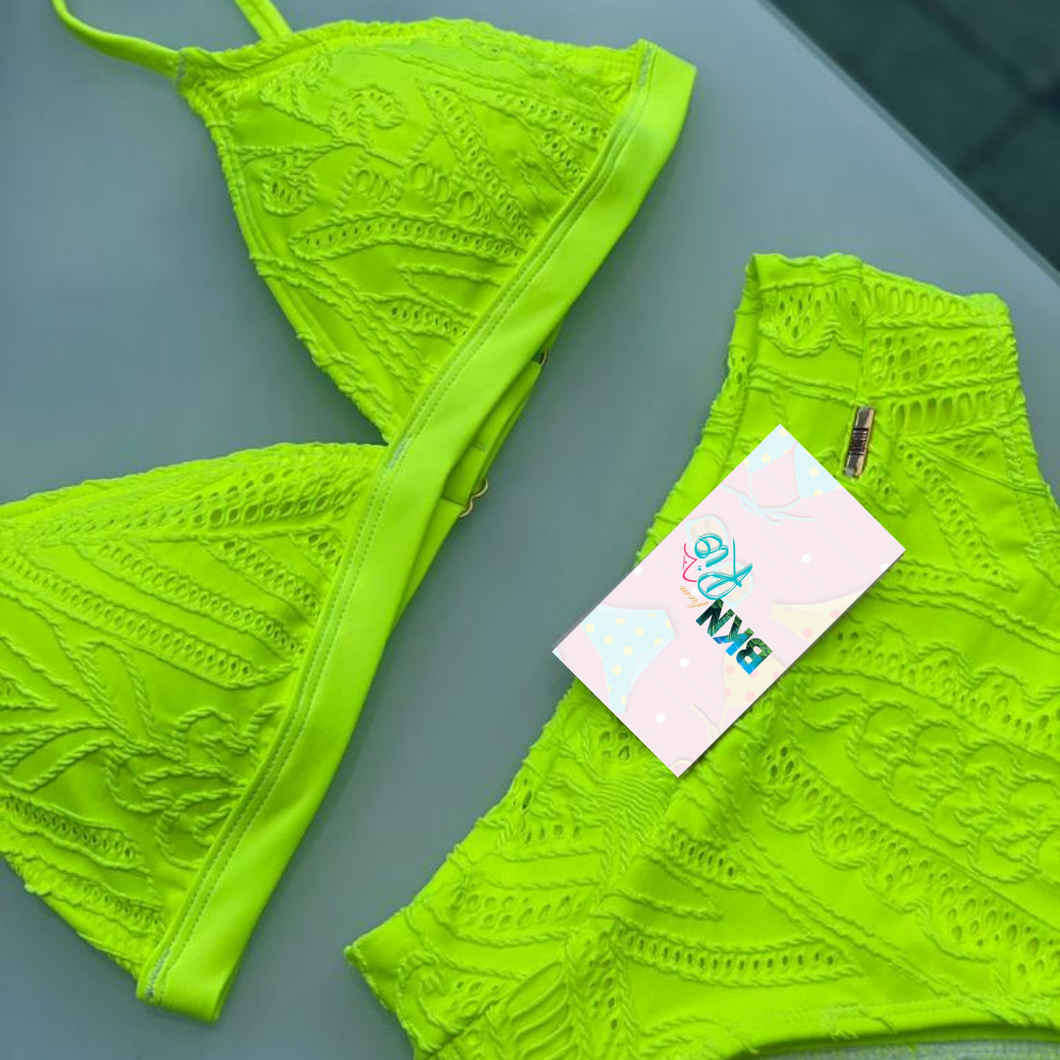Brazilian Bikini Sie Swim Hot Pant Bottom | Yellow Fluorescent