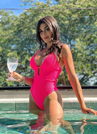Brazilian Sexy Swimsuit | Pink Fluorescent