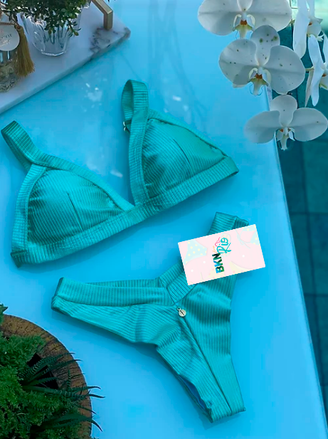 Bikini Sie Swim Hot Pant Bottom | Green Sea