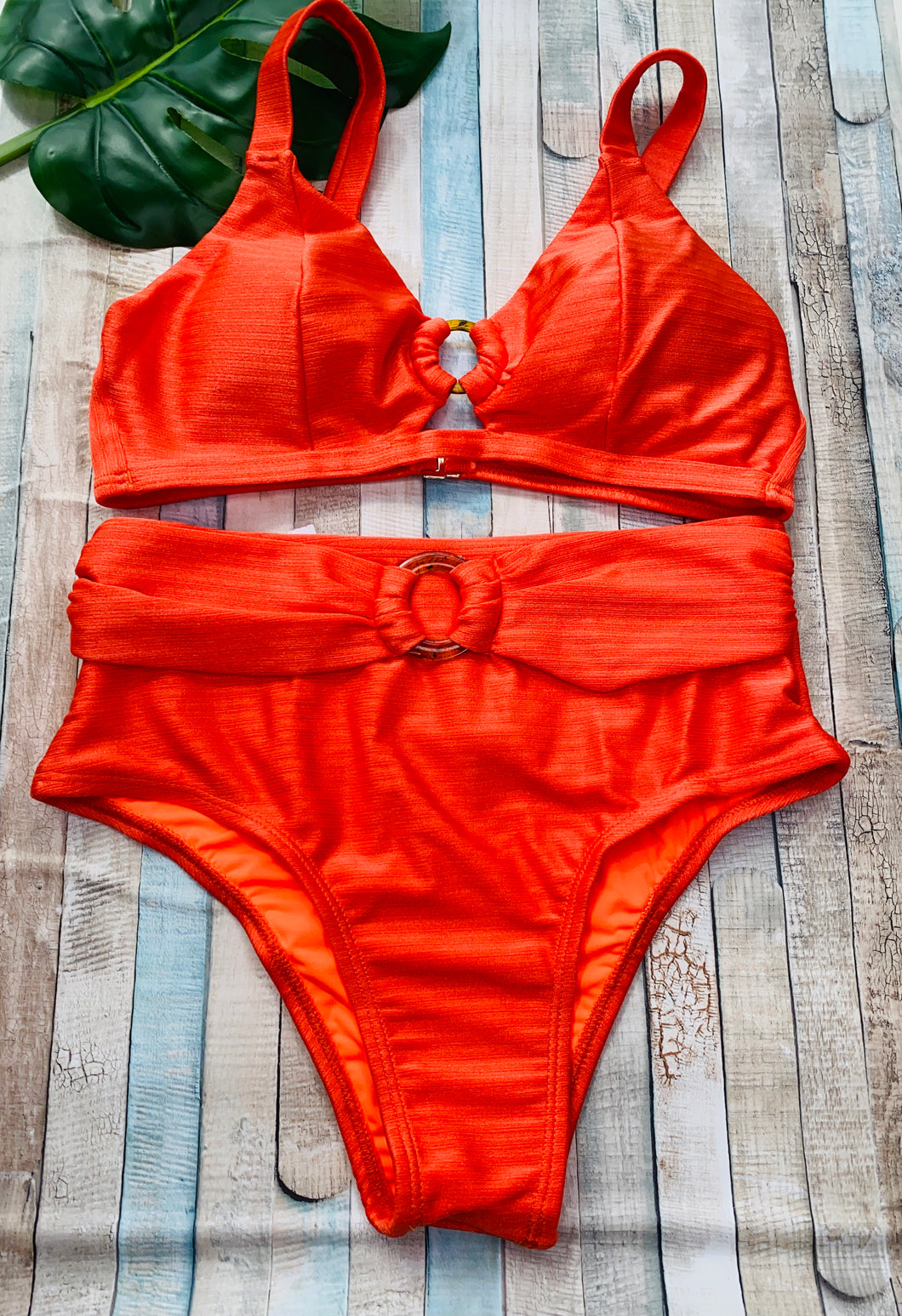 Orange Hot Pants Brazilian Bikini