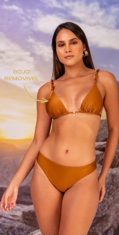 Golden Triangle Bikini Top Swimwear