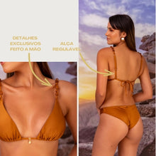 Load image into Gallery viewer, Golden Triangle Bikini Top Swimwear
